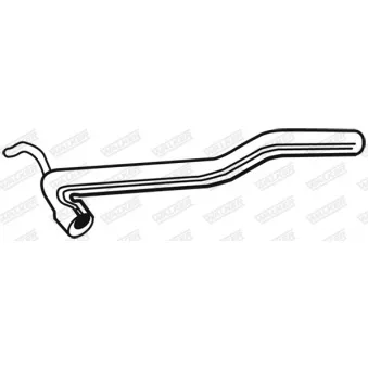 Tuyau d'échappement WALKER 09971