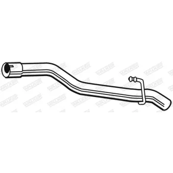 Tuyau d'échappement WALKER 10374