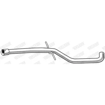 Tuyau d'échappement WALKER 10424