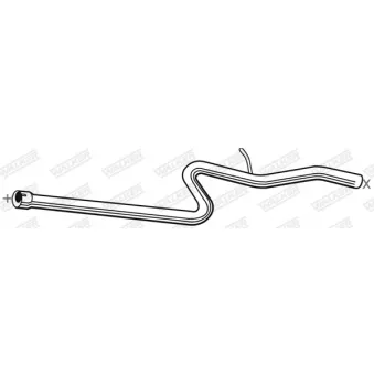 Tuyau d'échappement WALKER 10462