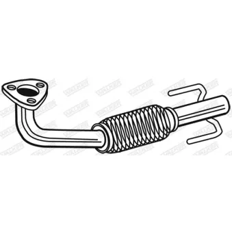 Tuyau d'échappement WALKER 10536