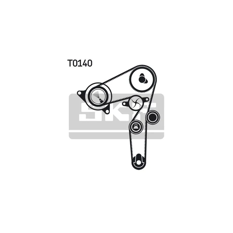 Pompe à eau + kit de courroie de distribution SKF VKMC 02196-2