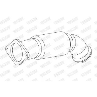 Tube ondulé, système d'échappement WALKER 10858