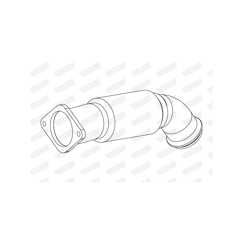 Tube ondulé, système d'échappement WALKER 10858