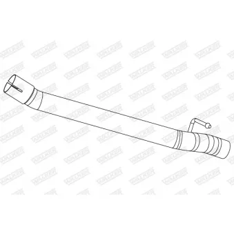 Tuyau d'échappement WALKER 10874