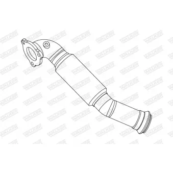Tube ondulé, système d'échappement WALKER 10962