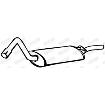 Silencieux arrière WALKER 13957