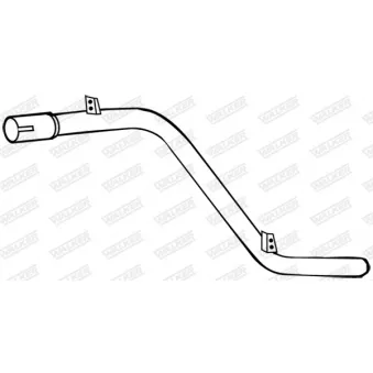 Tuyau d'échappement WALKER 14133