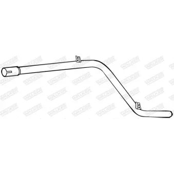 Tuyau d'échappement WALKER 14134