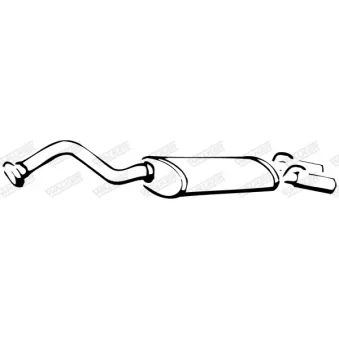 Silencieux arrière WALKER 14238