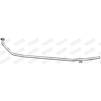 Tuyau d'échappement WALKER 14283
