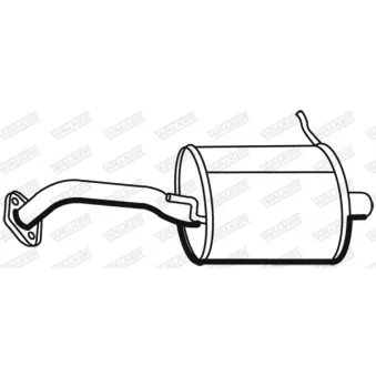 Silencieux arrière WALKER 19346