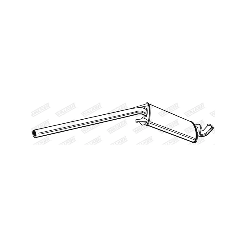 Silencieux central WALKER 21204