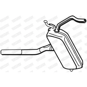 Silencieux central WALKER 21479