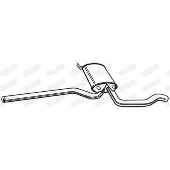 Silencieux central WALKER 21564