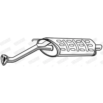 Silencieux arrière WALKER