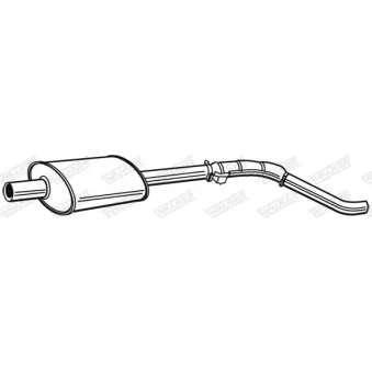 Silencieux central WALKER 22045