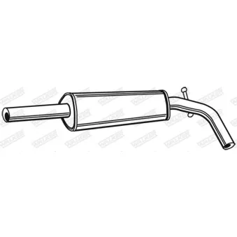 Silencieux central WALKER 22058