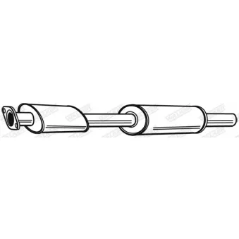 Silencieux central WALKER 22549