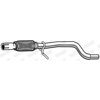 Tuyau d'échappement WALKER 22555