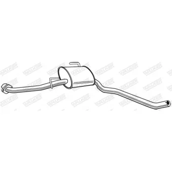 Silencieux central WALKER 22571