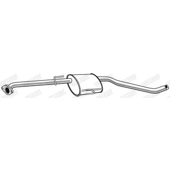 Silencieux central WALKER 22572