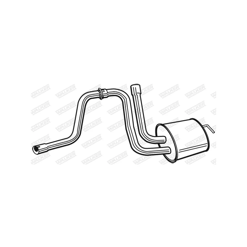 Silencieux central WALKER 22640