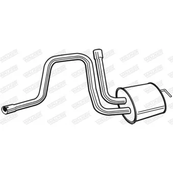 Silencieux central WALKER 22642