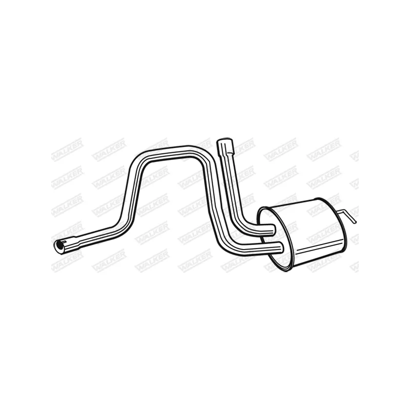 Silencieux central WALKER 22642