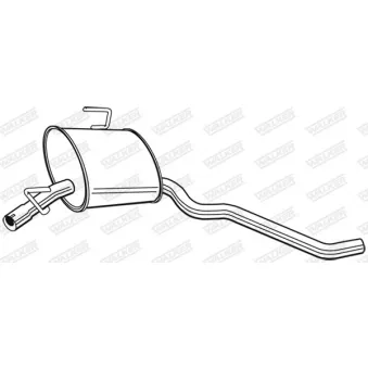 Silencieux central WALKER 22688