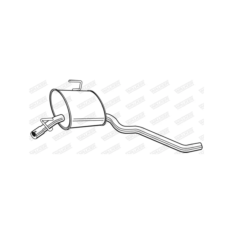 Silencieux central WALKER 22688