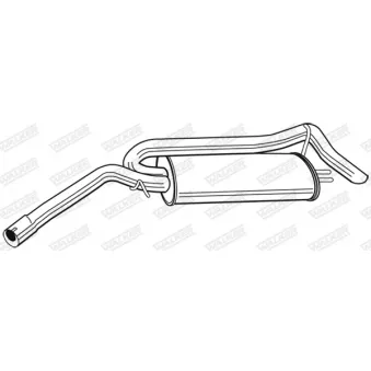 Silencieux arrière WALKER