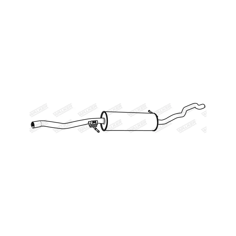 Silencieux central WALKER 22801
