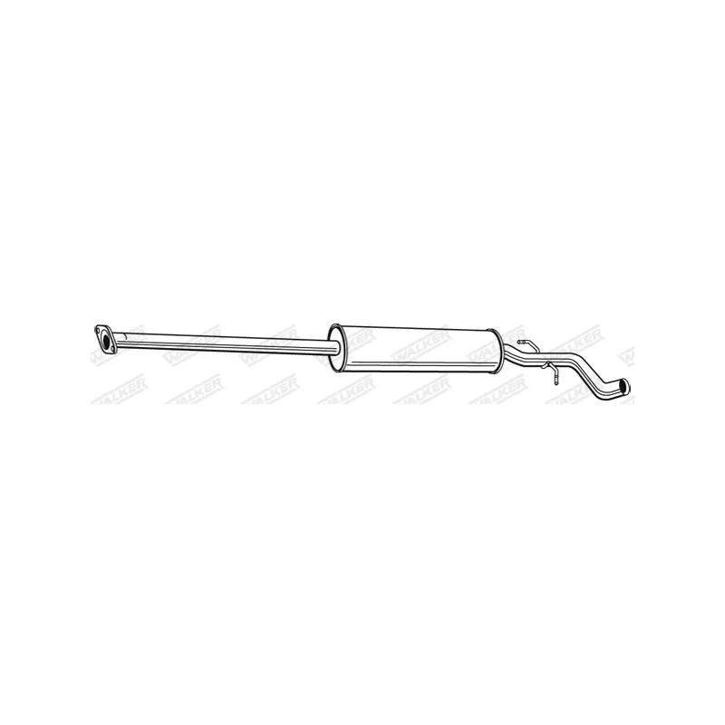 Silencieux central WALKER 22855