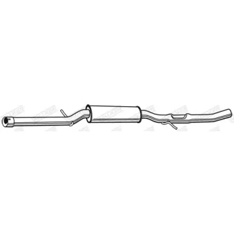 Silencieux central WALKER 23039