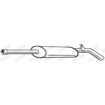 Silencieux central WALKER 23041