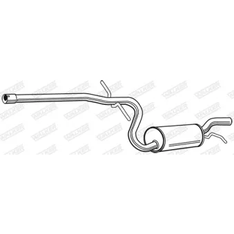 Silencieux central WALKER 23046