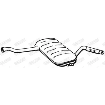 Silencieux central WALKER 23047
