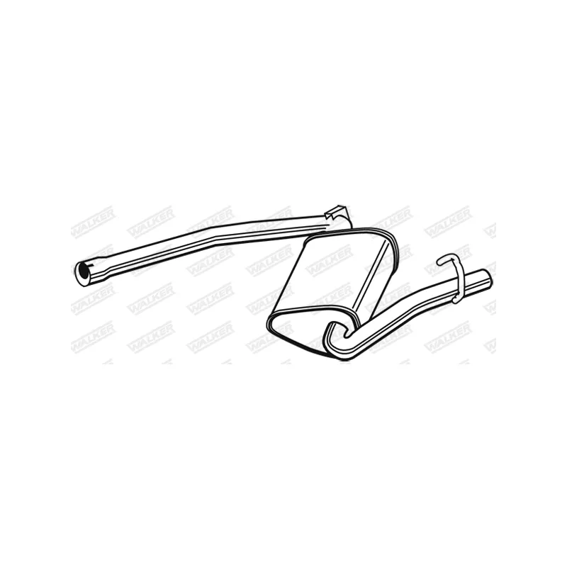 Silencieux central WALKER 23054