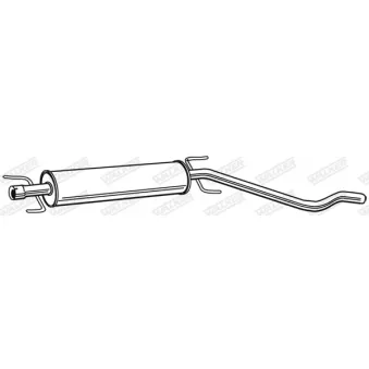 Silencieux central WALKER 23158