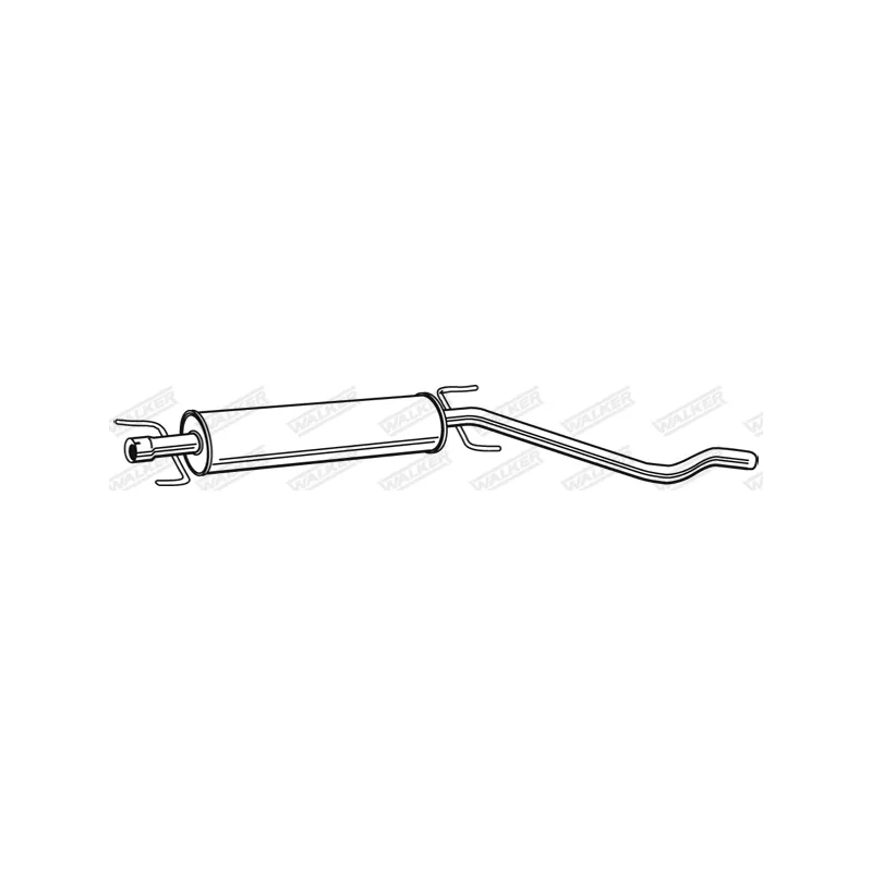 Silencieux central WALKER 23158