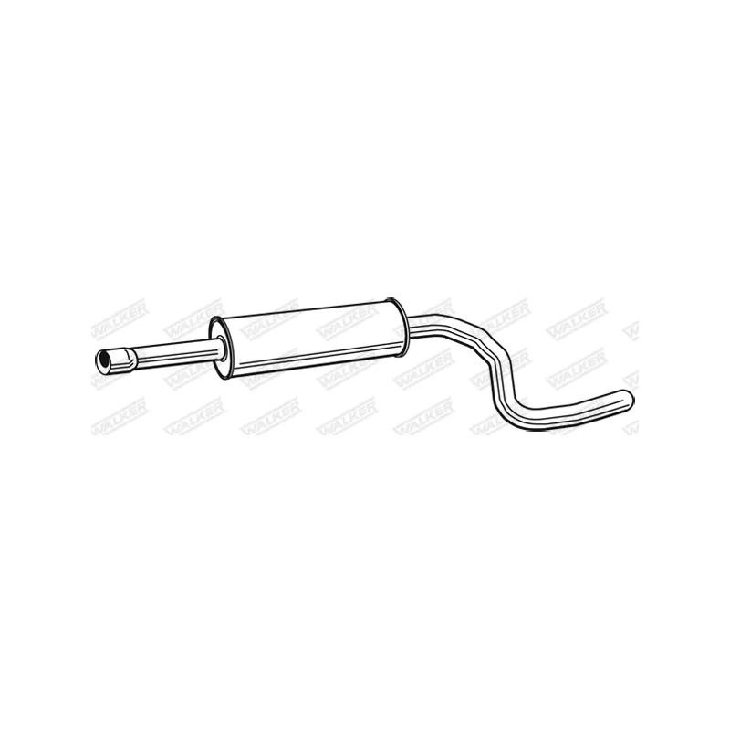 Silencieux central WALKER 23167