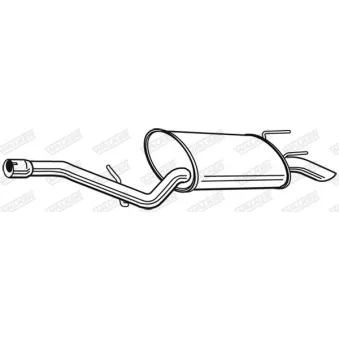 Silencieux arrière WALKER