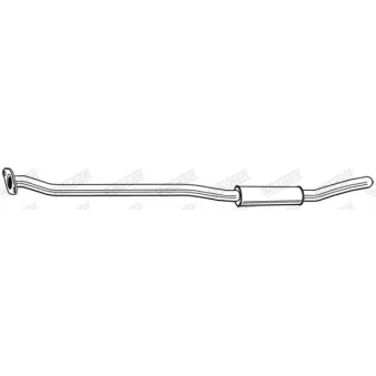 Silencieux central WALKER 23736