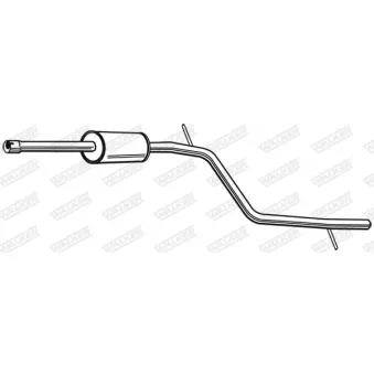 Silencieux central WALKER 23854