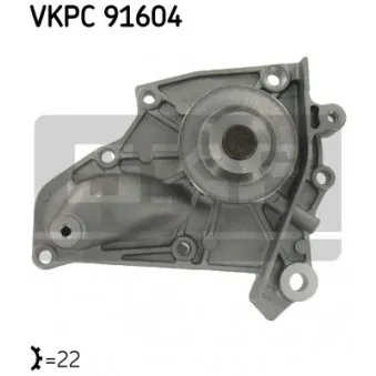 Pompe à eau SKF VKPC 91604