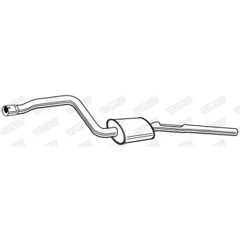 Silencieux central WALKER 24034