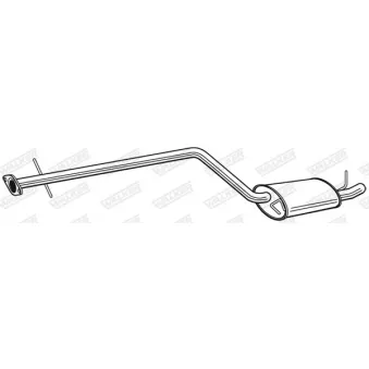 Silencieux central WALKER 24072