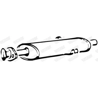 Silencieux central WALKER 70100