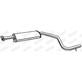 Silencieux central WALKER 70135
